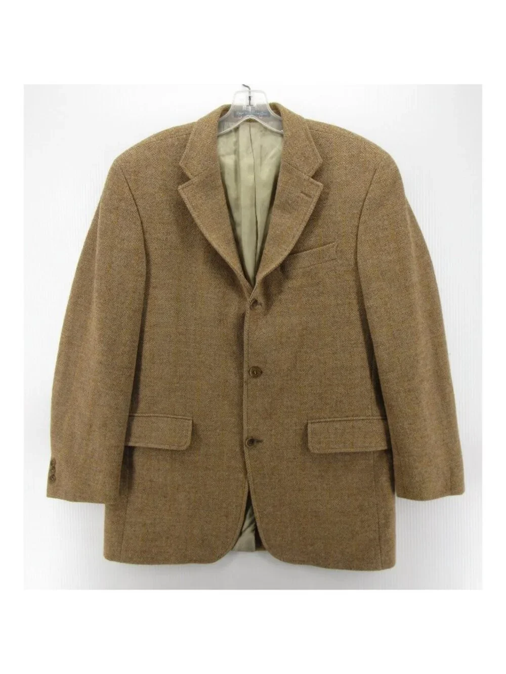 VINTAGE J Press Sport Coat 41 Long Blazer Wool Tweed Herringbone *